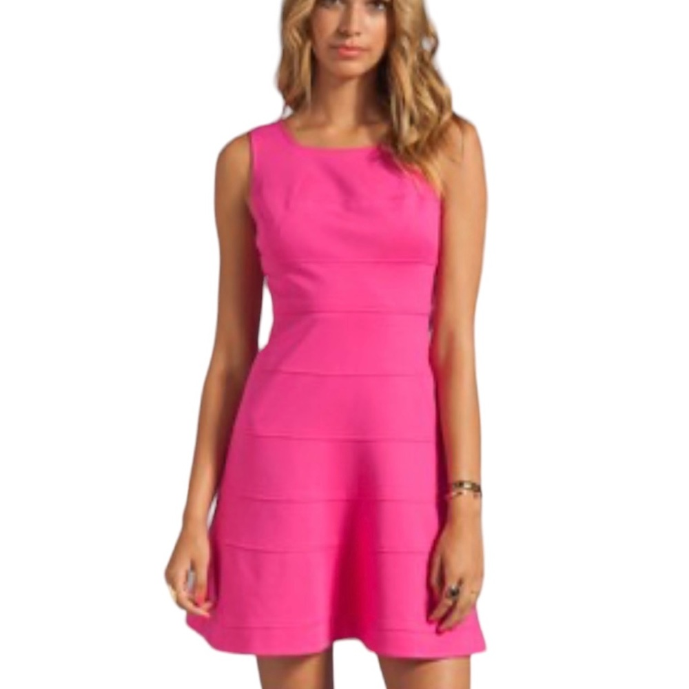 Trina Turk X Revolve Barbie Pink Ponte Nikola Tank Sleeveless Dress 10